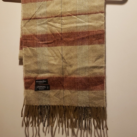 Dior Other - Christian Dior MONSIER CASHMAIRE Plaid Scarf